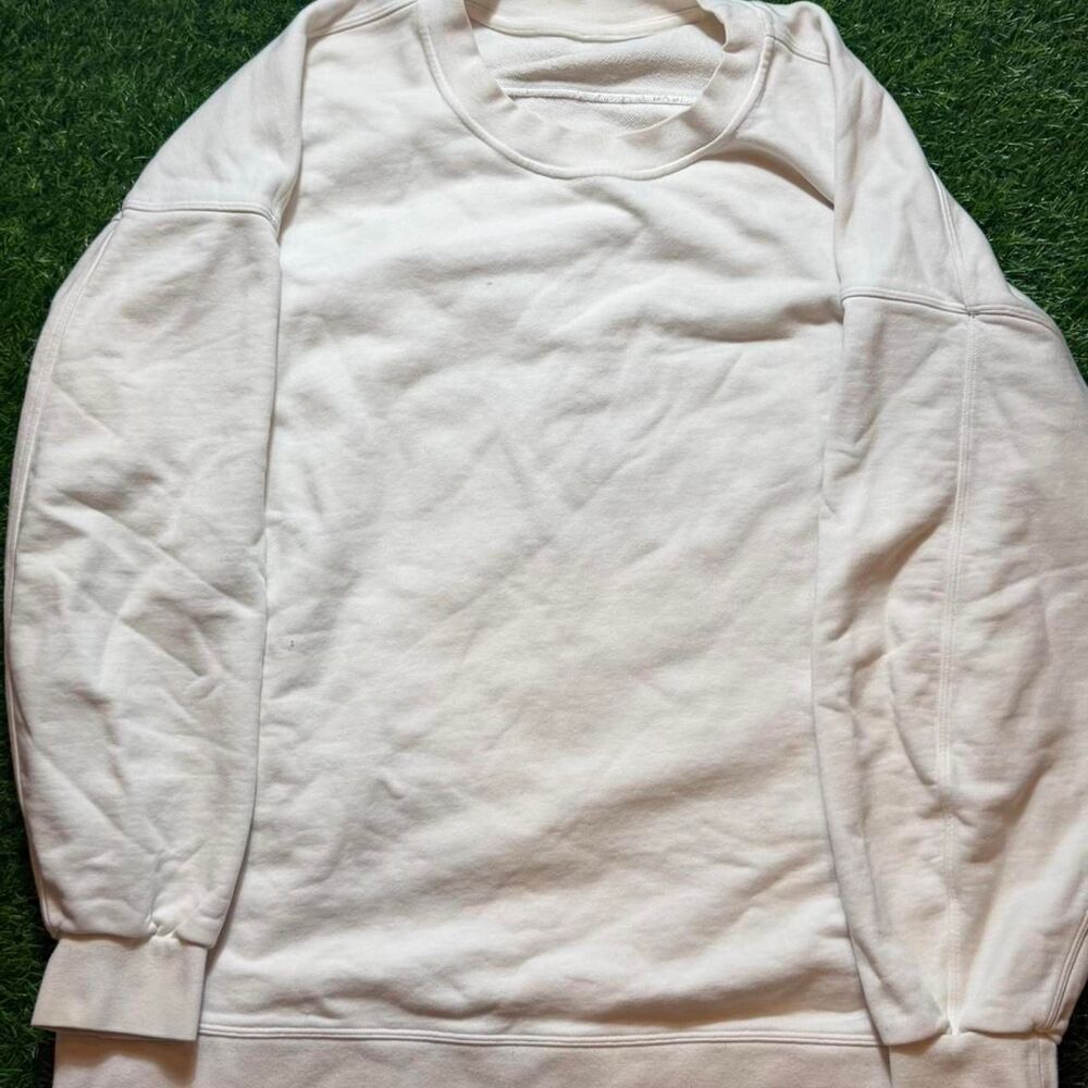 Lululemon Women's White and Cream Sweatshirt